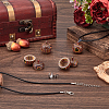 DIY Locket Necklace Making Kit WOOD-SC0001-58B-4