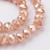 Electroplate Glass Beads Strands EGLA-D020-6x4mm-76-3