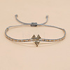 Handmade MIYUKI Glass Seed Bead Heart Braided Bracelets for Women LI3804-4-1