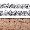 Crackle Transparent Glass Beads Strands GLAA-N063-10mm-02-2