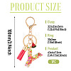 Fruit Series Letter Resin Keychains KEYC-TAC0033-02Y-3
