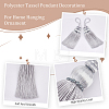Polyester Tassel Pendant Decorations DIY-WH0542-06B-4