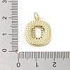 Rack Plating Brass Micro Pave Clear Cubic Zirconia Pendants KK-E102-33G-U-3