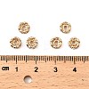 Brass Rhinestone Spacer Beads RB-A014-L6mm-01LG-NF-4
