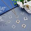 40Pcs 4 Style  Rack Plating Eco-friendly Brass Pendants KK-FH0004-06-2