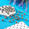 66pcs 11 style Tibetan Style Alloy European Beads FIND-TA0001-98-14