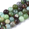 Natural Chrysoprase Beads Strands X-G-S333-6mm-016-1