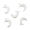 Crescent Moon Stainless Steel Charms Pendants STAS-Q168-06-2