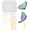 1Pc DIY Butterfly Hair Clip Silicone Molds DIY-TA0016-03-2