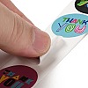 Round Dot Paper Thank You Stickers Roll DIY-D078-08A-4