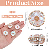 8Pcs Handmade Resin Indonesia Round Beads IPDL-SP0001-04-2
