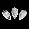 Natural Quartz Crystal Rock Crystal Pendants G-Q601-47I-1