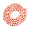 Electroplate Opaque Solid Color Glass Beads Strands EGLA-A044-P3mm-L33-3