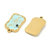 304 Stainless Steel Enamel Pendants STAS-H251-03A-02-2