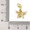 Brass Micro Pave Cubic Zirconia Pendants KK-C072-47G-3