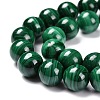 Natural Malachite Bead Strands G-O152-47-10mm-A-3