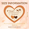 Wood Heart Shape Anniversary Commemorative Display Decorations AJEW-WH00424-002-2