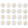 20Pcs 10 Styles Natural White Shell Flat Round Beads BSHE-PH0001-62-1