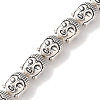Tibetan Style Buddha Head Alloy Bead Strands TIBEB-O007-23-LF-3