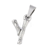 Non-Tarnish 304 Stainless Steel Pendants STAS-F235-01P-Y-1