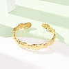 304 Stainless Steel Cuff Bangles for Women BJEW-C155-01D-G-2