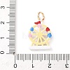 Printed Brass Pendants KK-CBA05A5-01G-02-3