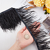2 Yards Fashion Ostrich Feather Cloth Strand Costume Accessories FIND-GF0003-42A-3
