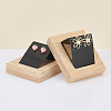 3Pcs Rectangle Wood Earring Display Stands EDIS-DR0001-05B-4