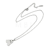 Halloween Series 202 Stainless Steel Cable Chain Ghost Pendant Necklaces NJEW-S005-01P-C-2