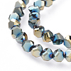 Electroplate Glass Beads Strands EGLA-L016-FP-A02-2