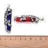 Alloy Glass Big Pendants GL-N004-04AS-3