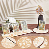 Gorgecraft 4Pcs 4 Style Wood Candle Holders & Card Stands DJEW-GF0001-47A-3