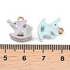 Alloy Enamel Pendants ENAM-A012-12G-4