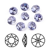 Pointed Back & Back Plated K9 Glass Rhinestone Cabochons RGLA-J012-8mm-539-1