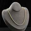 3mm Brass Rope Chain Necklaces for Men Women NJEW-G160-10G-3