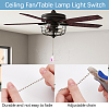 4Pcs 4 Styles Glass Charms Ceiling Fan Pull Chain Extenders HJEW-SP0001-80-6