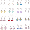 16 Pairs 16 Styles Alloy Enamel Leverback Earrings EJEW-BM0001-06-1