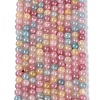 Ombre Effect Dyed Crackle Glass Beads Strands GLAA-Q106-01A-B16-2