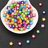 300Pcs 10 Colors Star Acrylic Beads TACR-YW0001-93-5