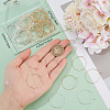 100Pcs 2 Colors 316 Surgical Stainless Steel Wine Glass Charms Rings STAS-BBC0005-95C-3
