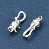 925 Sterling Silver Hook Clasps STER-A050-09B-S-2