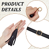 1Pc Black PU Imitation Leather Adjustable Bag Straps PURS-CL0001-53-3