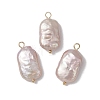 Natural Keshi Pearl Pendants PALLOY-JF04801-1