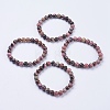 Natural  Rhodonite Beaded Stretch Bracelets BJEW-I253-8mm-26-2