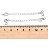 Brass Curb Chain Extender KK-P354-23P-3