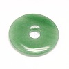 Donut/Pi Disc Natural Gemstone Pendants G-L234-30mm-10-1