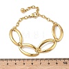 Two Tone 304 Stainless Steel Link Bracelets BJEW-P396-01A-G-5