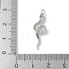 Brass Micro Pave Clear Cubic Zirconia Pendants KK-S505-03P-02-3