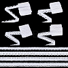 4 Rolls 4 Styles Cotton Flower Lace Ribbon OCOR-FG0002-77A-1