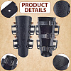 1 Pair Adjustable PU Leather Cord Bracelet with Glass Bottles AJEW-CL0002-53B-6